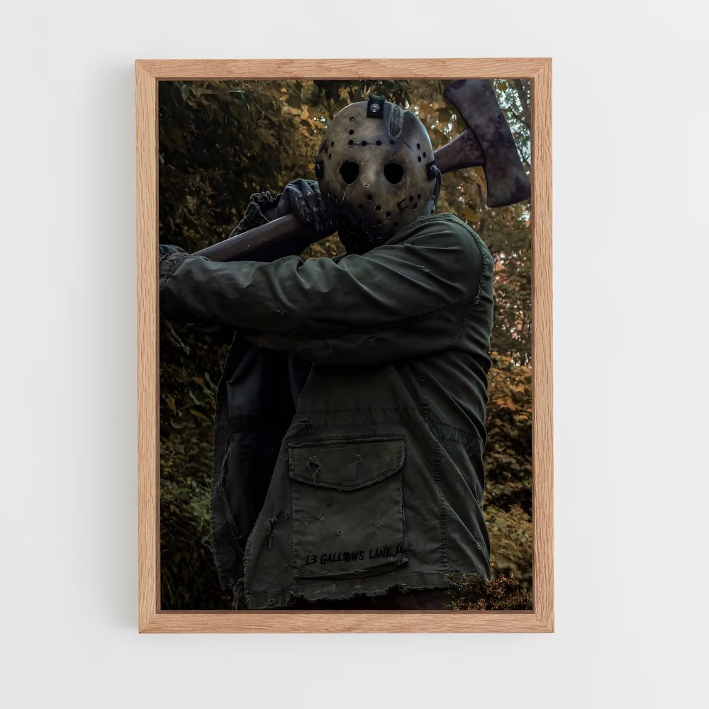 ap-jason voorhees-5 cadre Bois clair