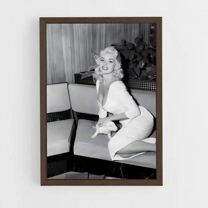 ap-jayne mansfield-6 cadre Bois foncé