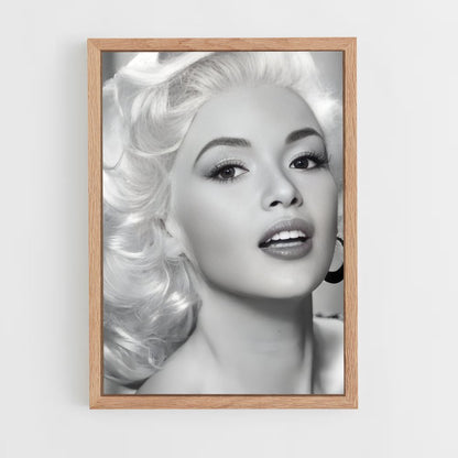 ap-jayne mansfield-8 cadre Bois clair