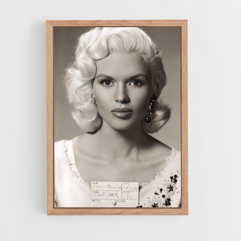 ap-jayne mansfield-9 cadre Bois clair