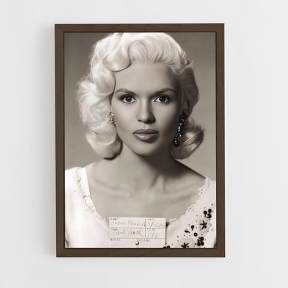 ap-jayne mansfield-9 cadre Bois foncé