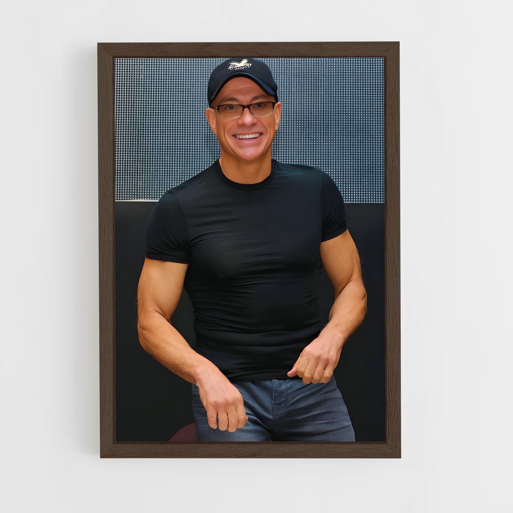 ap-jean-claude van damme-2 cadre Bois foncé