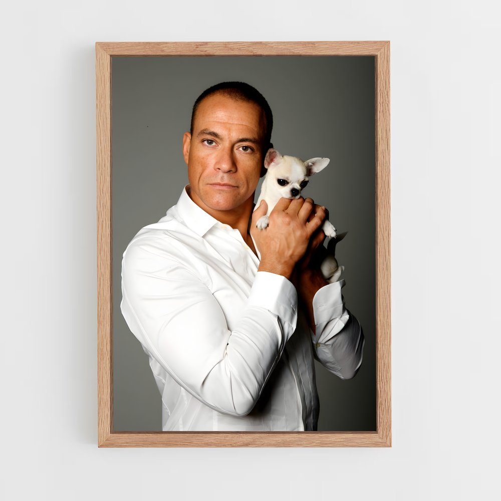 ap-jean-claude van damme-4 cadre Bois clair