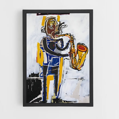 ap-jean-michel basquiat-5 cadre Noir