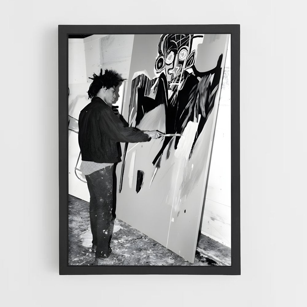 ap-jean-michel basquiat-6 cadre Noir
