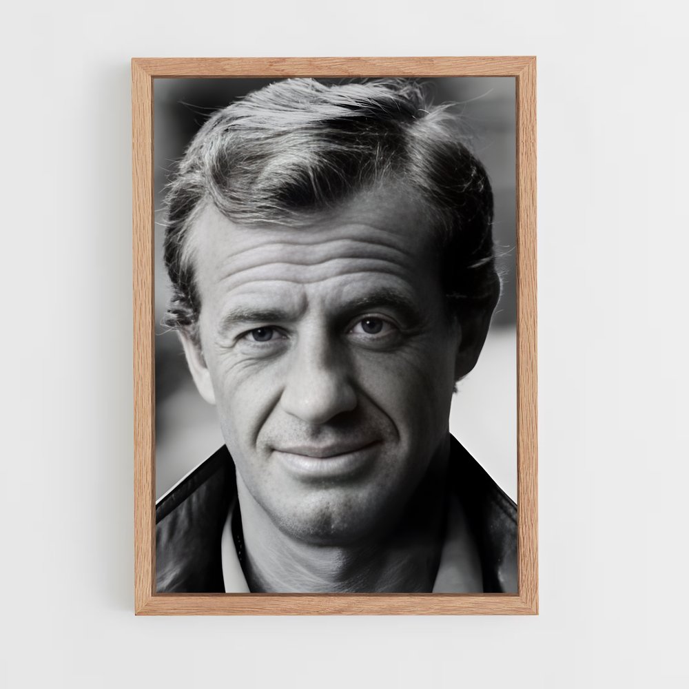 ap-jean-paul belmondo-3 cadre Bois clair
