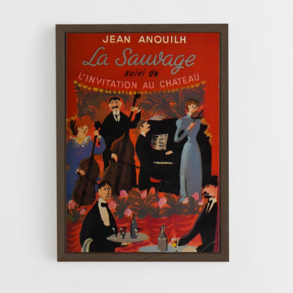 ap-jean anouilh-2 cadre Bois foncé