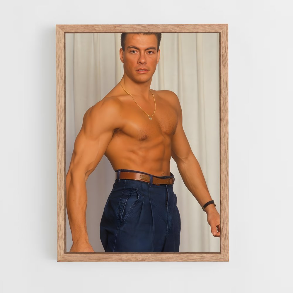 ap-jean claude van damme-1 cadre Bois clair