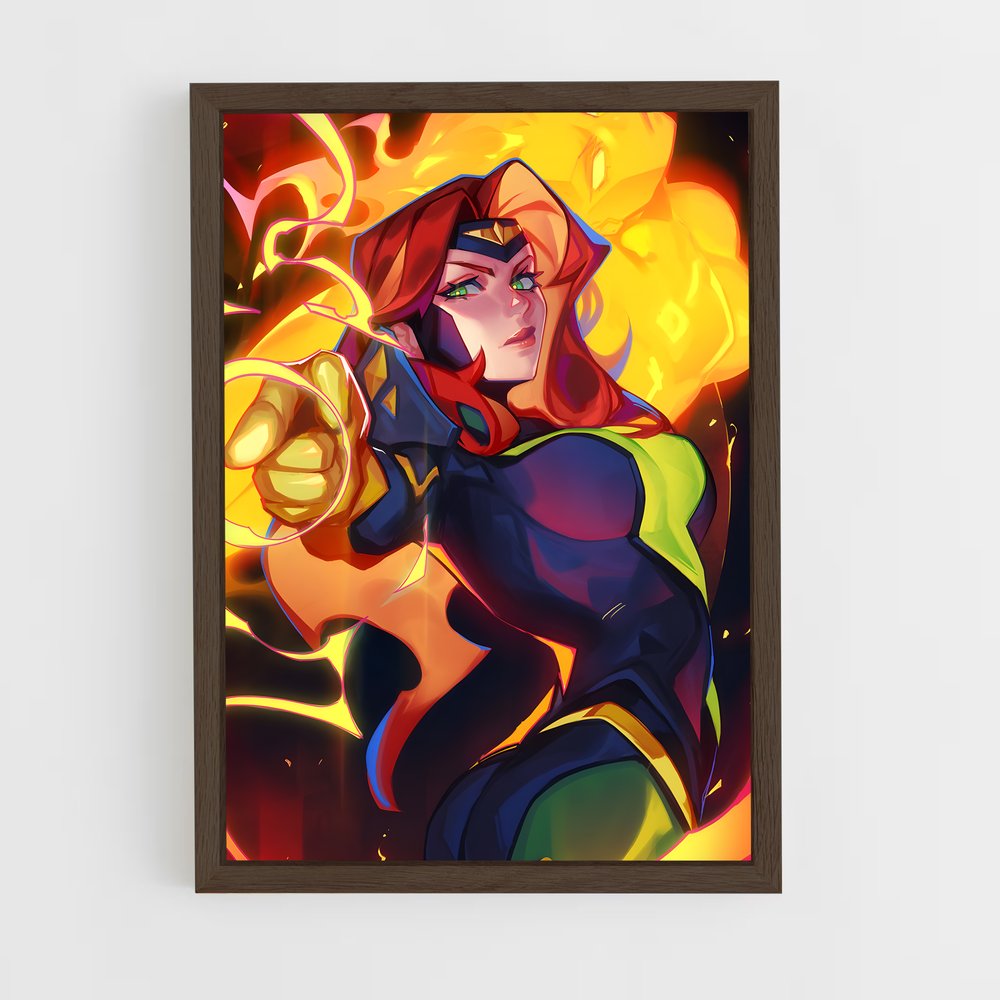 ap-jean grey-3 cadre Bois foncé