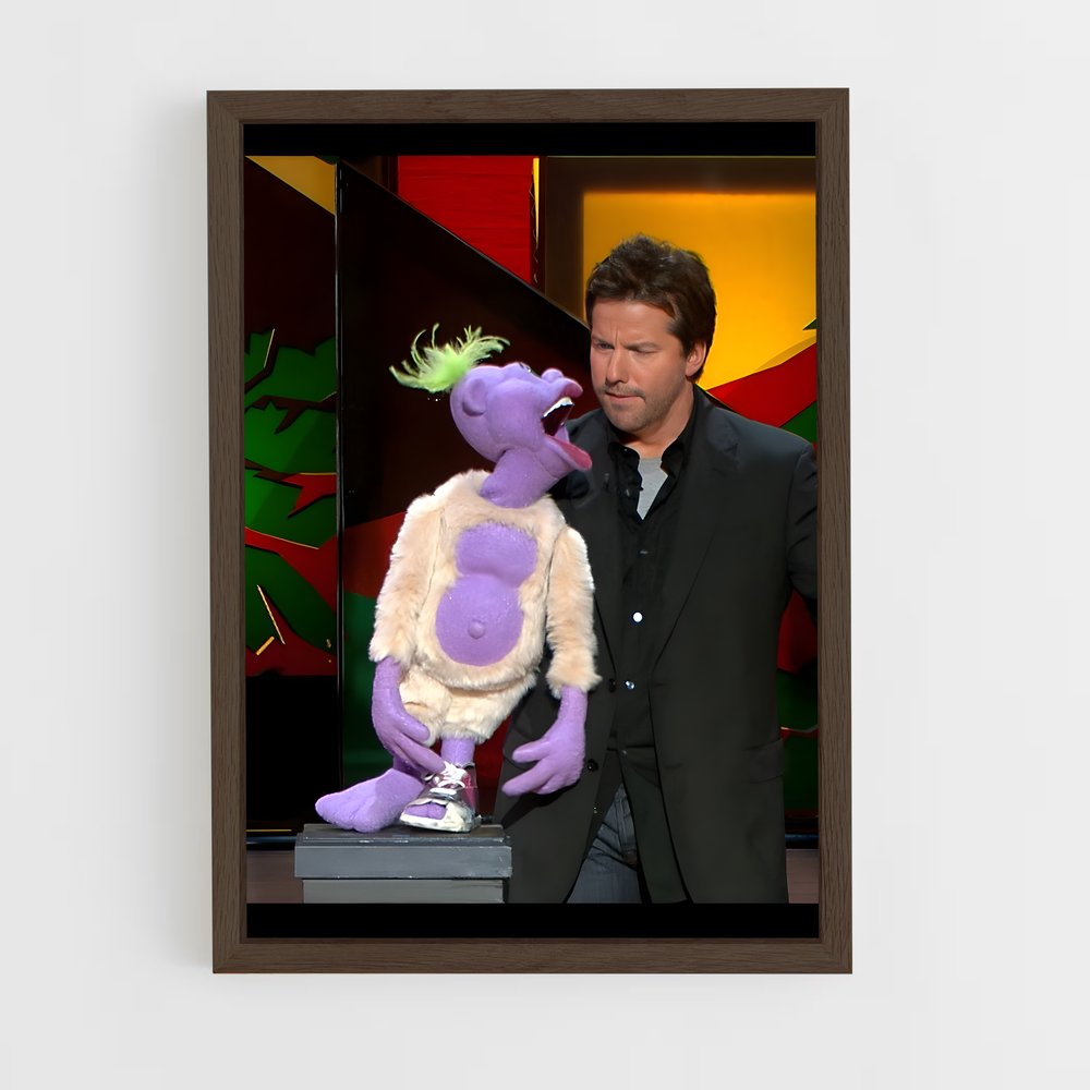 ap-jeff dunham-1 cadre Bois foncé
