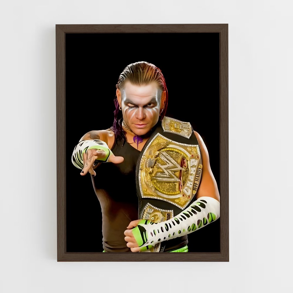 ap-jeff hardy-4 cadre Bois foncé