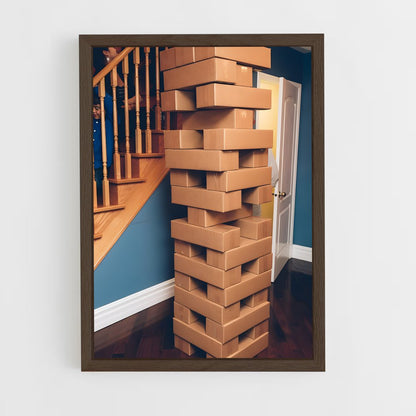ap-jenga-6 cadre Bois foncé