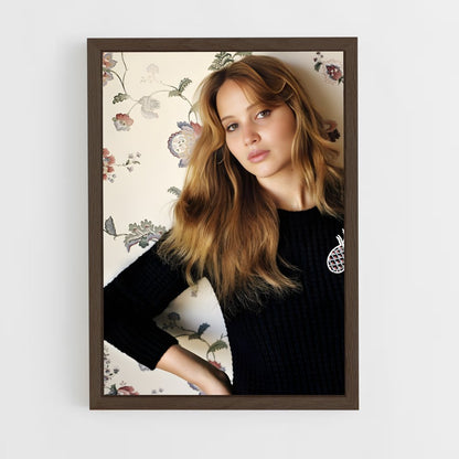 ap-jennifer lawrence-10 cadre Bois foncé
