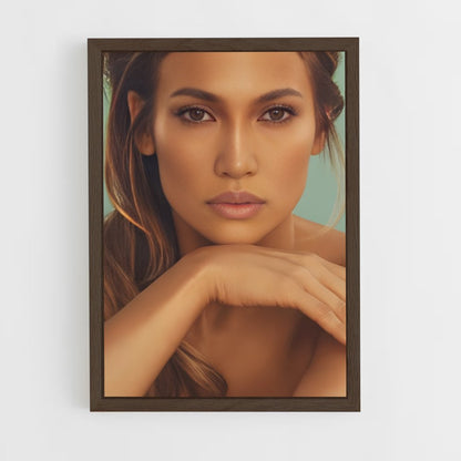 ap-jennifer lopez-2 cadre Bois foncé
