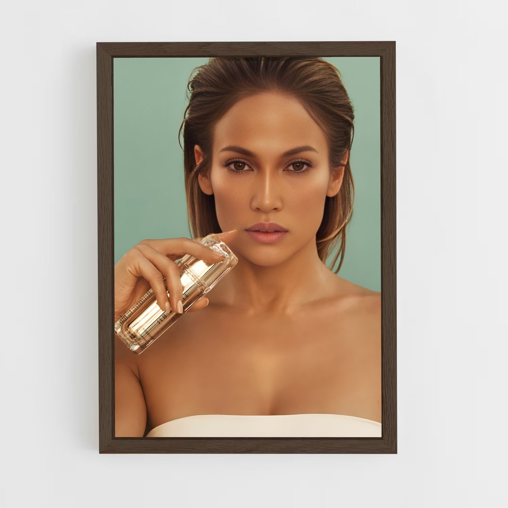 ap-jennifer lopez-3 cadre Bois foncé