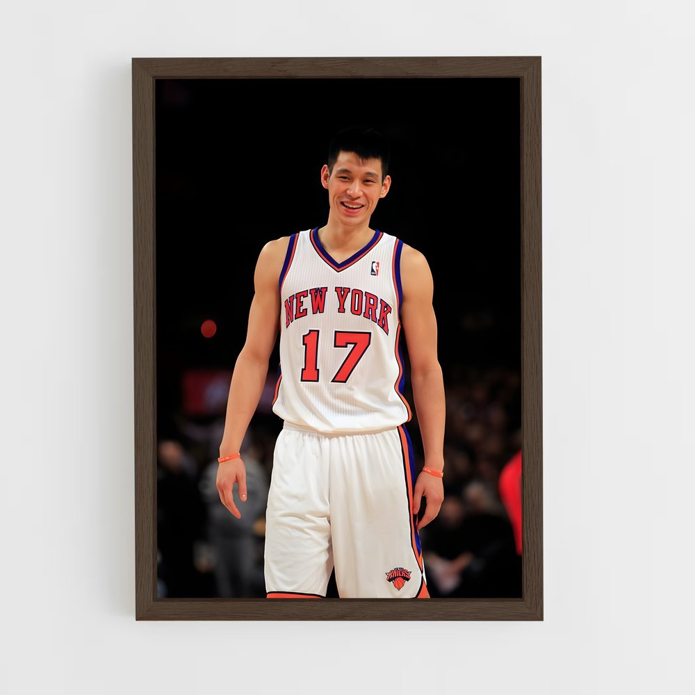 ap-jeremy lin-3 cadre Bois foncé