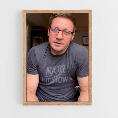 ap-jeremy renner-4 cadre Bois clair