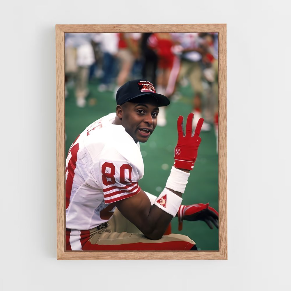 ap-jerry rice-1 cadre Bois clair