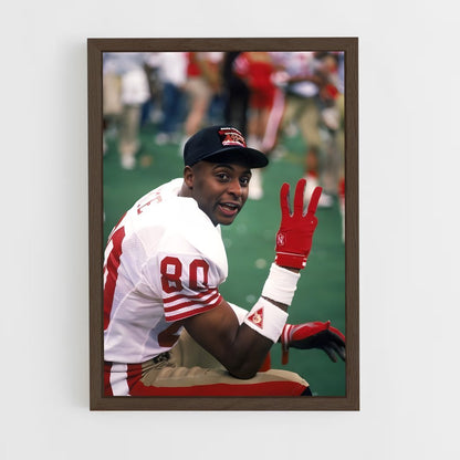 ap-jerry rice-1 cadre Bois foncé