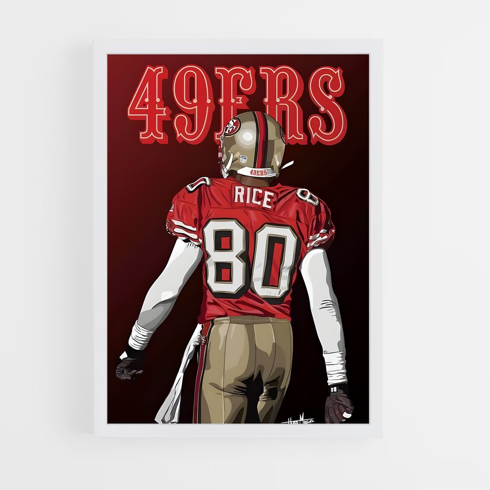 ap-jerry rice-3 cadre Blanc