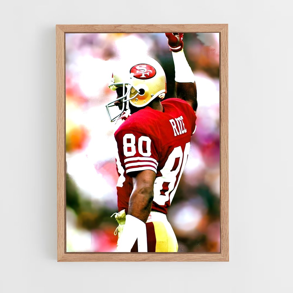 ap-jerry rice-7 cadre Bois clair