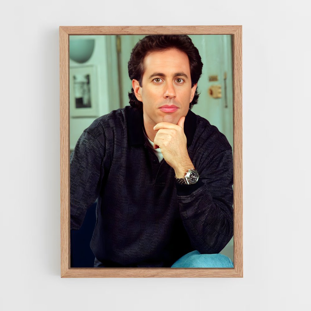 ap-jerry seinfeld-1 cadre Bois clair