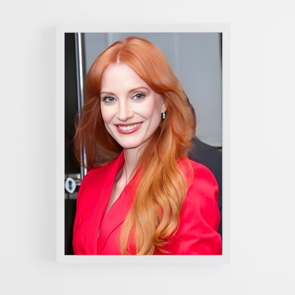 ap-jessica chastain-3 cadre Blanc