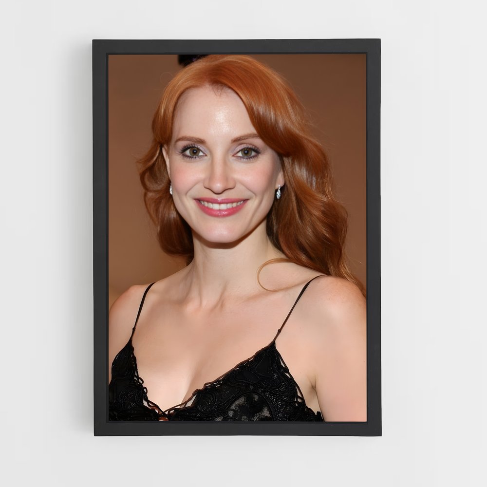 ap-jessica chastain-4 cadre Noir