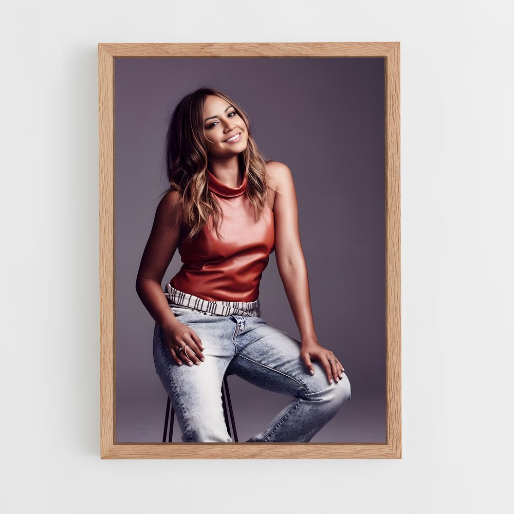 ap-jessica mauboy-1 cadre Bois clair
