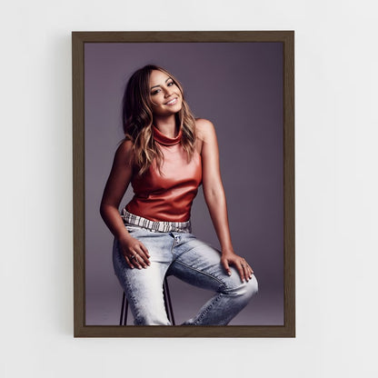 ap-jessica mauboy-1 cadre Bois foncé