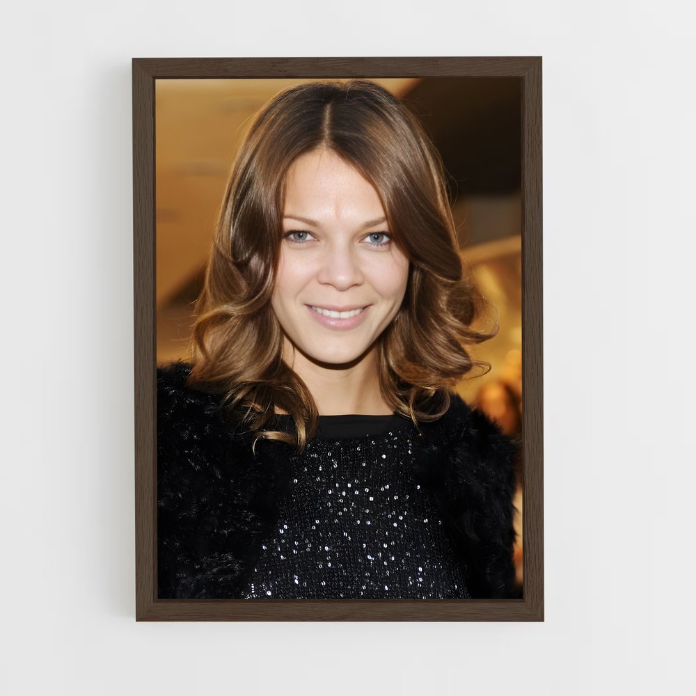 ap-jessica schwarz-1 cadre Bois foncé