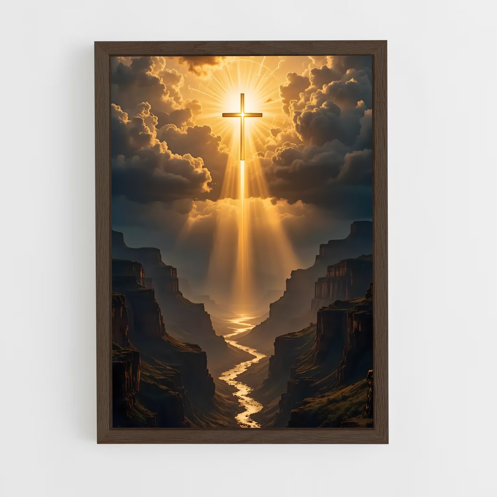 ap-jesus christ-11 cadre Bois foncé