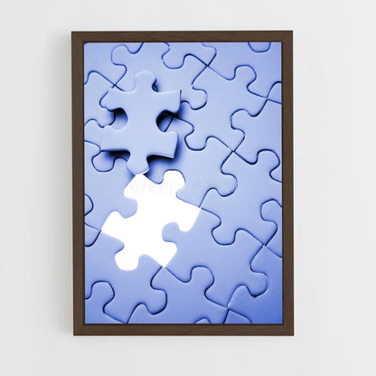 ap-jigsaw puzzle-1 cadre Bois foncé