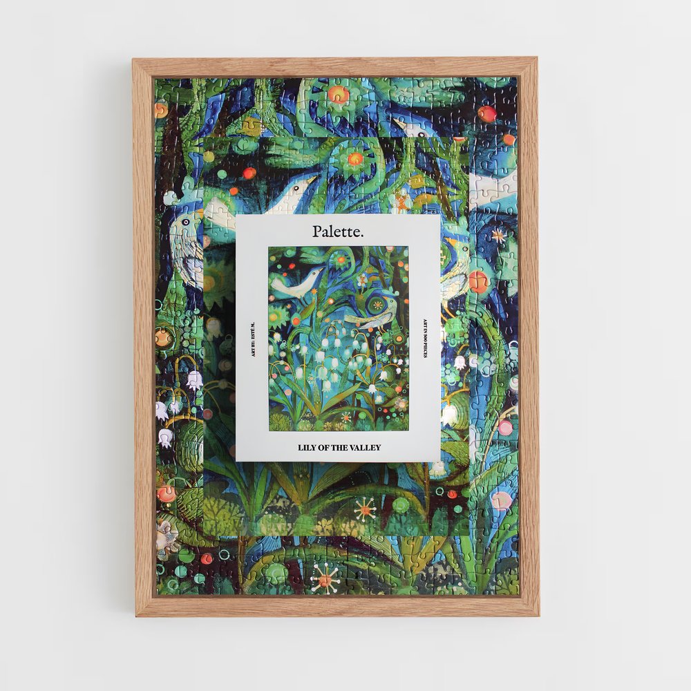ap-jigsaw puzzle-2 cadre Bois clair
