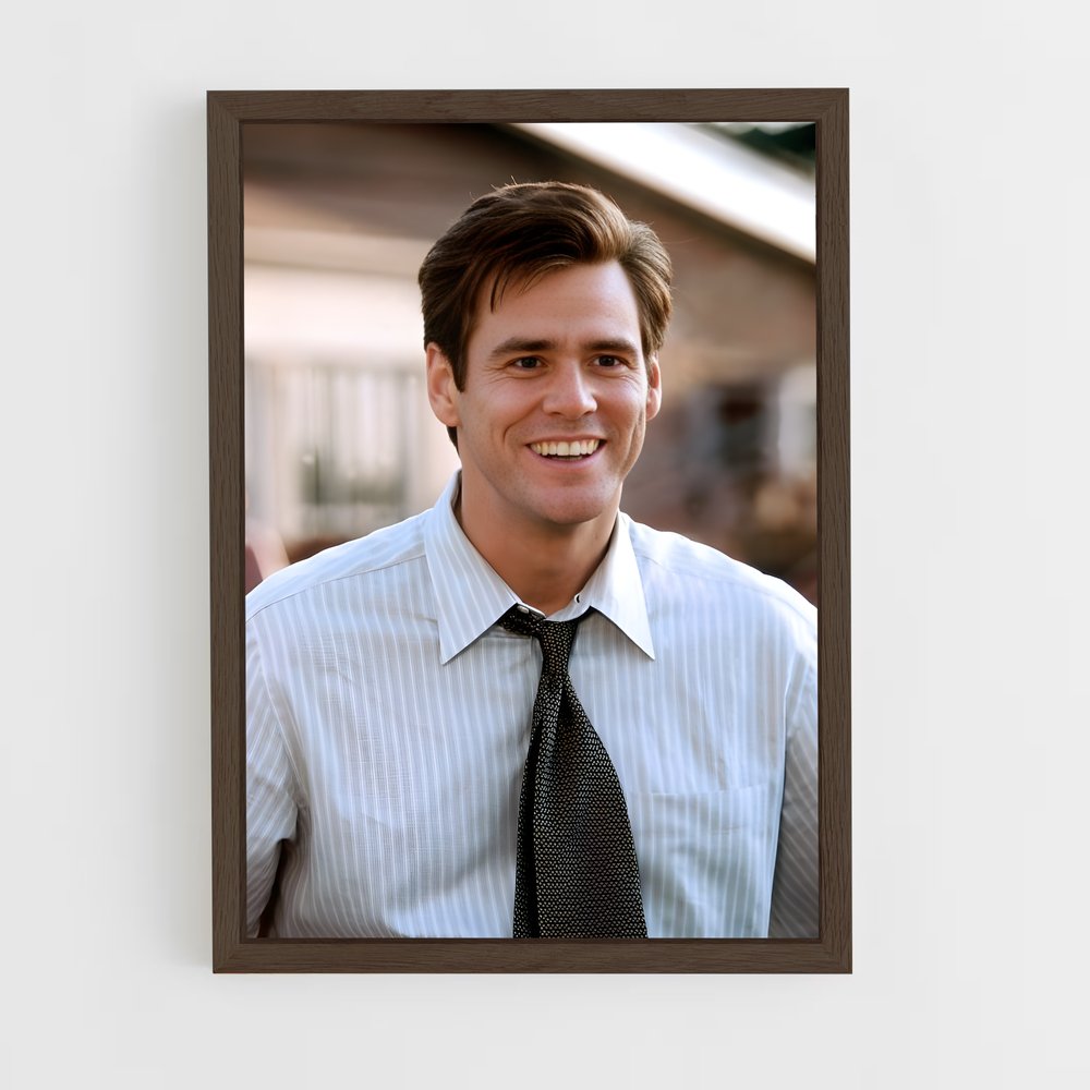 ap-jim carrey-1 cadre Bois foncé