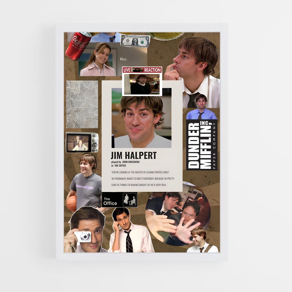 ap-jim halpert-2 cadre Blanc