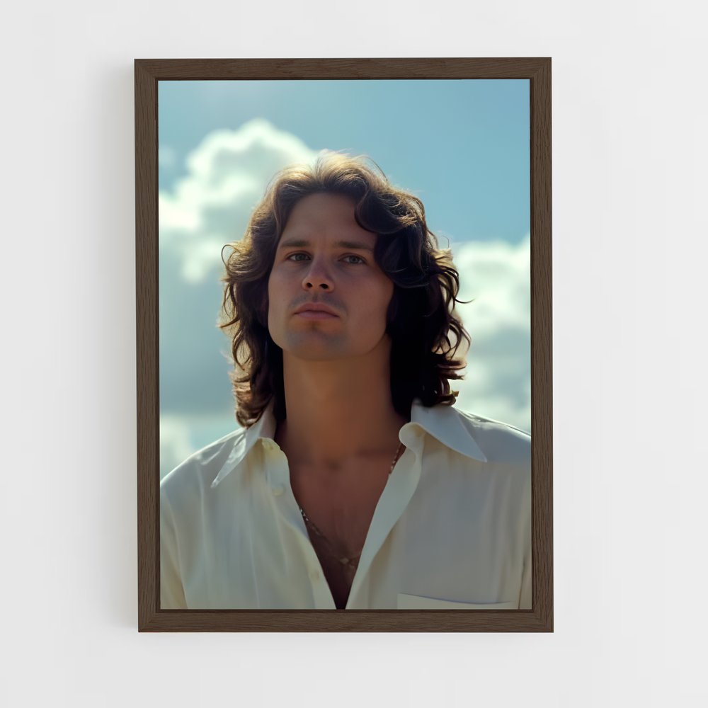 ap-jim morrison-6 cadre Bois foncé