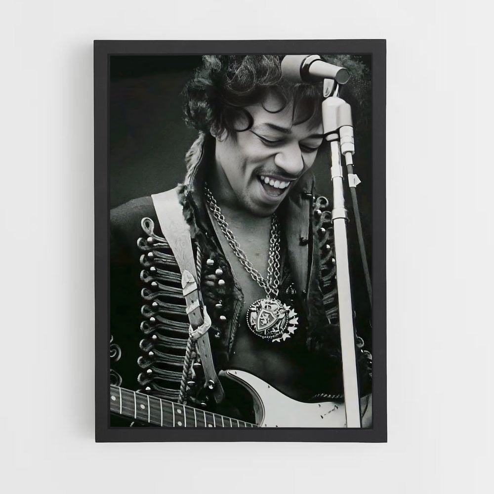 ap-jimi hendrix-6 cadre Noir