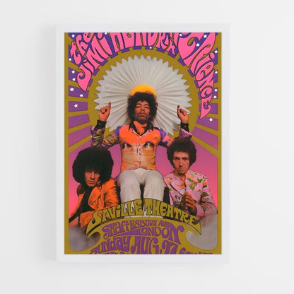 ap-jimi hendrix experience-1 cadre Blanc