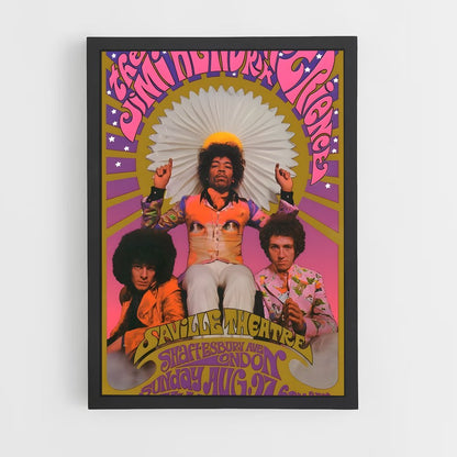 ap-jimi hendrix experience-1 cadre Noir