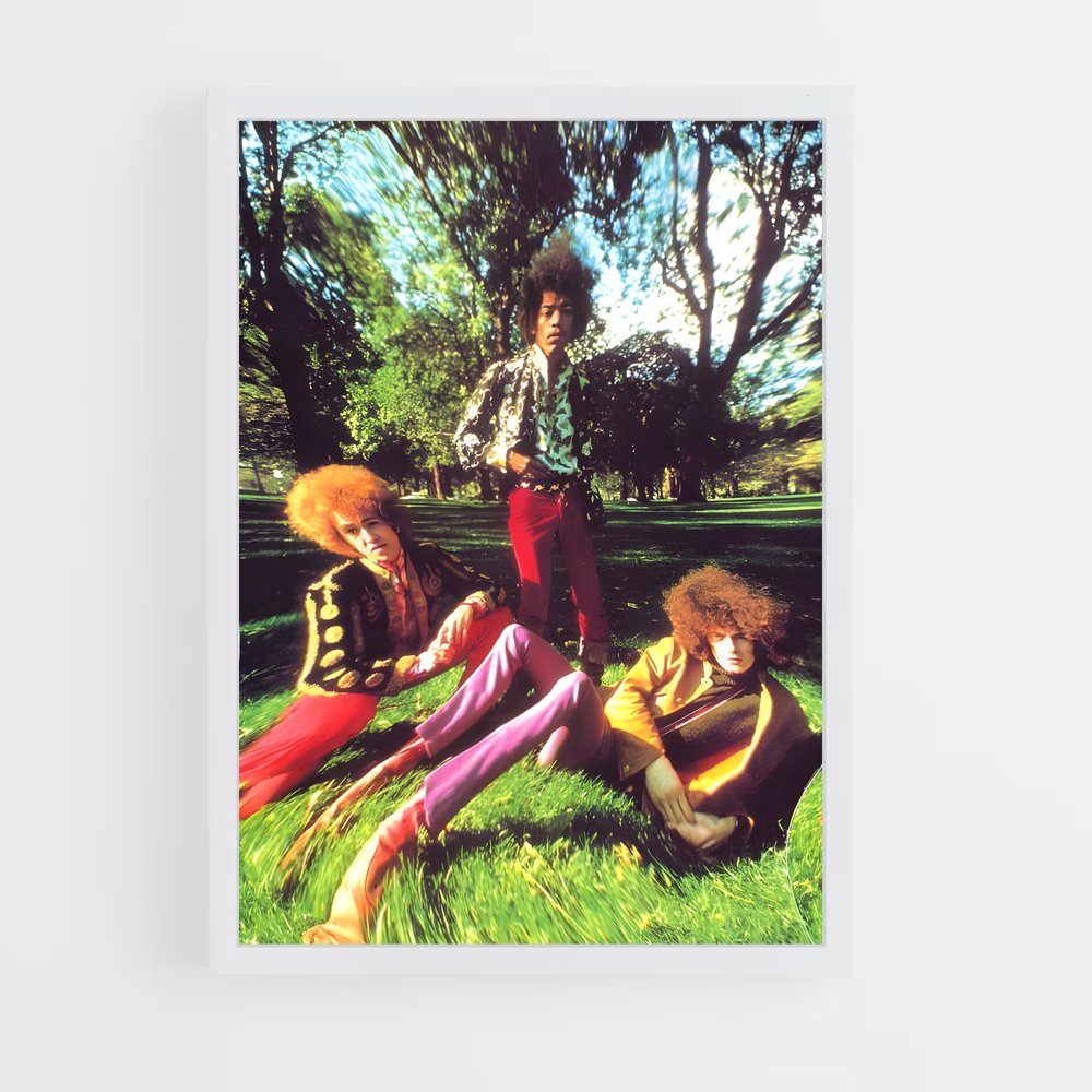 ap-jimi hendrix experience-5 cadre Blanc