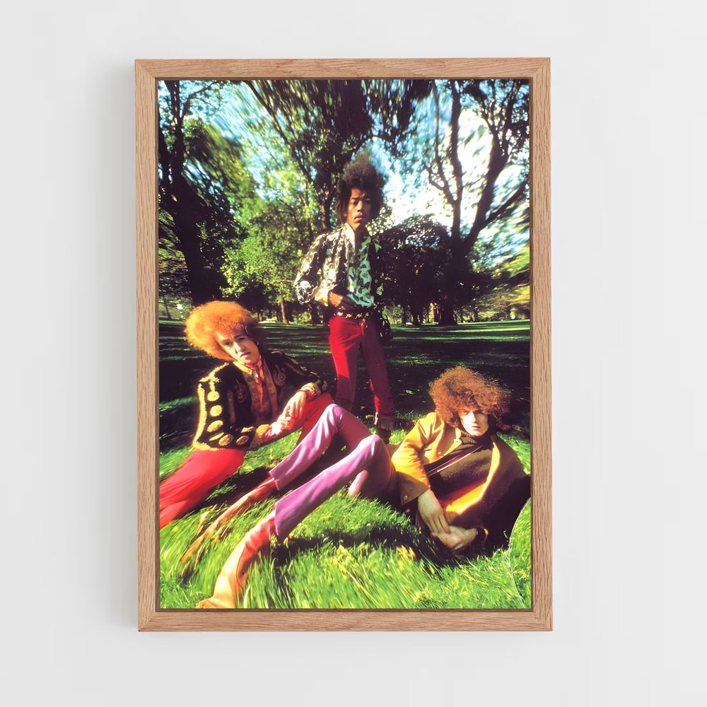 ap-jimi hendrix experience-5 cadre Bois clair