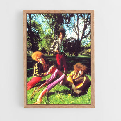 ap-jimi hendrix experience-5 cadre Bois clair
