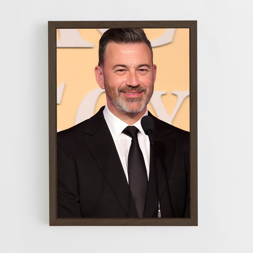 ap-jimmy kimmel-3 cadre Bois foncé