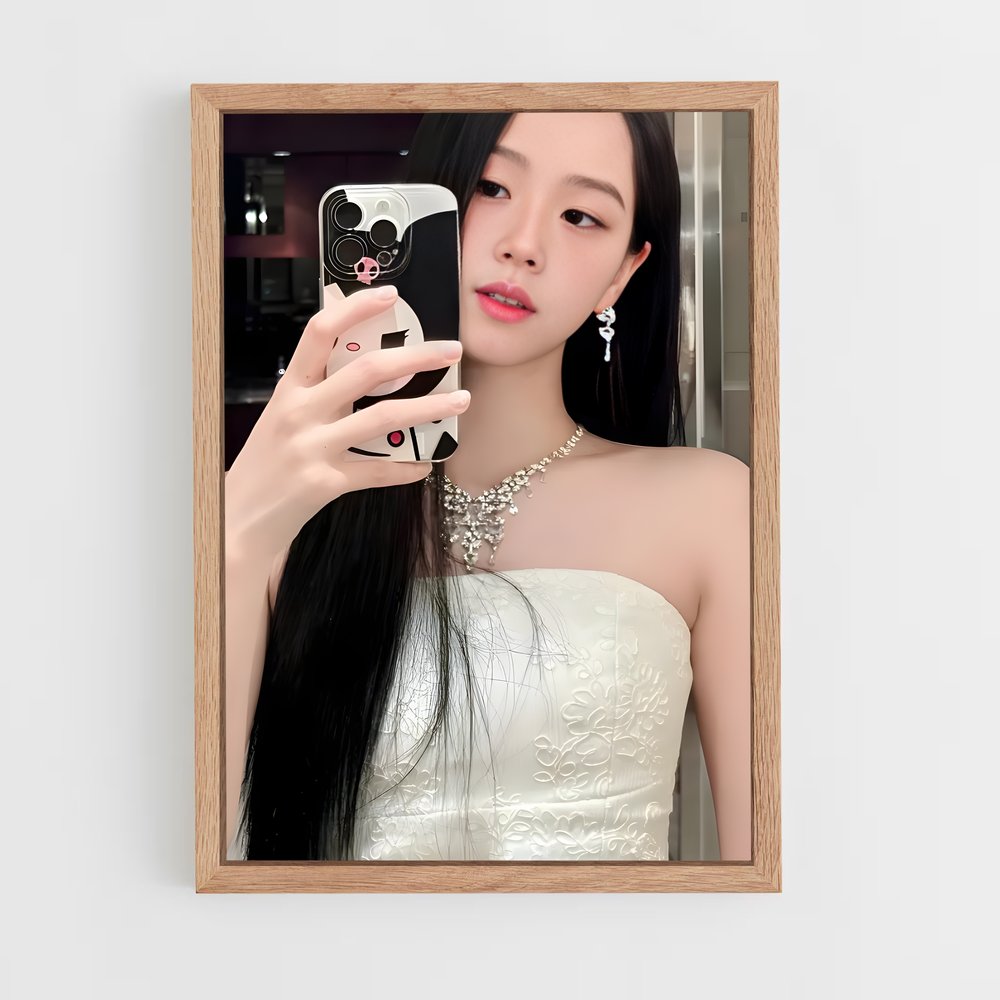 ap-jisoo-6 cadre Bois clair