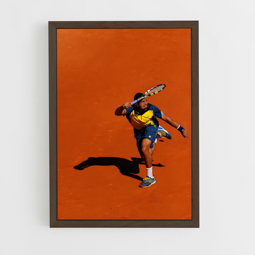 ap-jo-wilfried tsonga-3 cadre Bois foncé