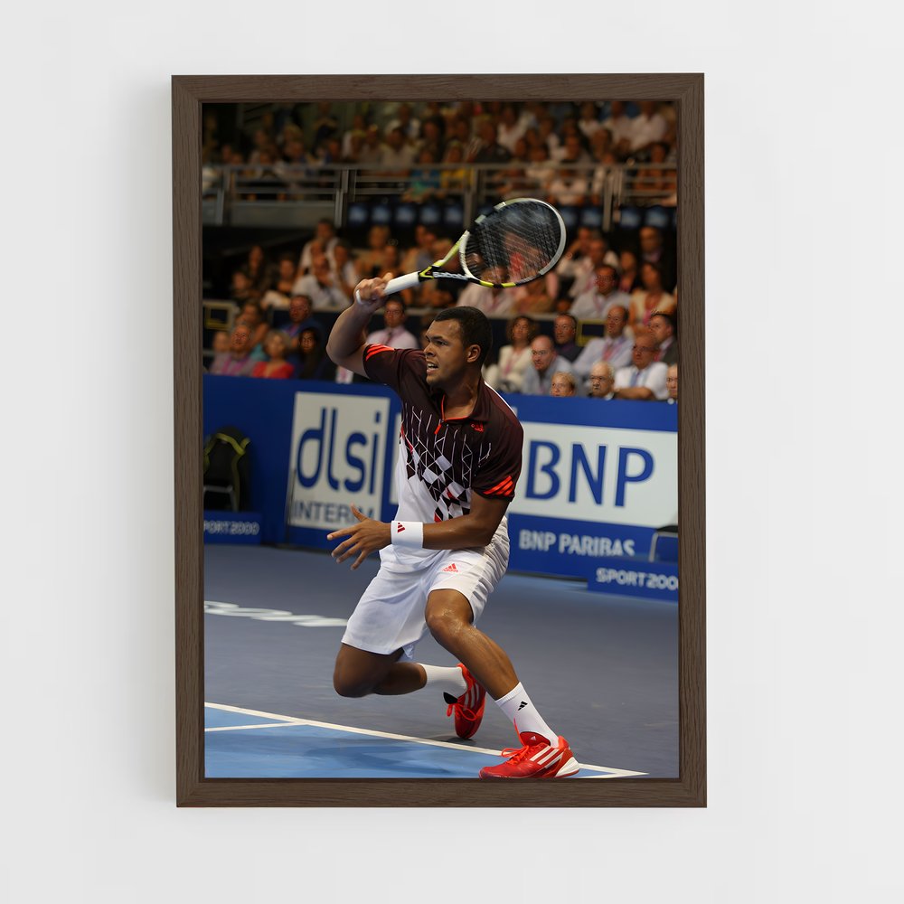 ap-jo-wilfried tsonga-7 cadre Bois foncé
