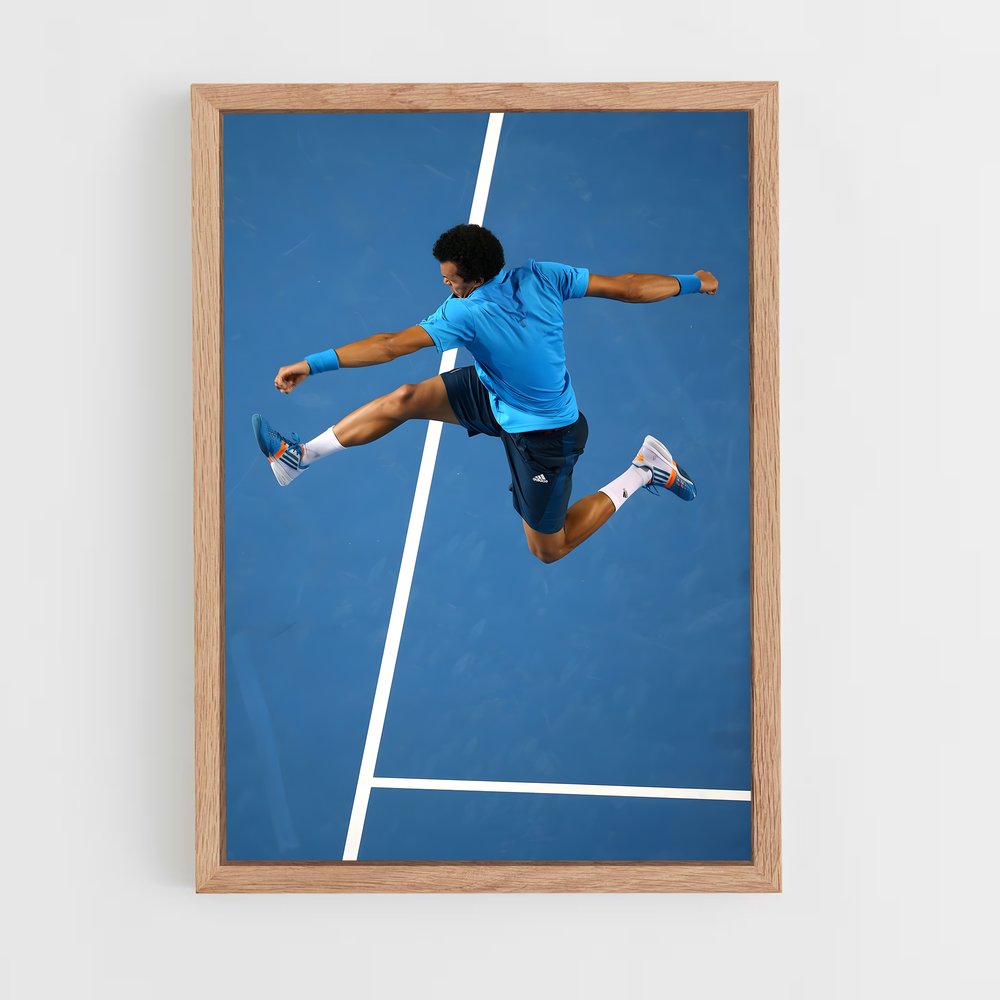 ap-jo-wilfried tsonga-8 cadre Bois clair
