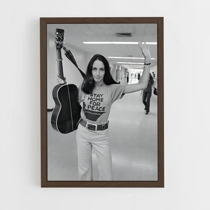 ap-joan baez-3 cadre Bois foncé