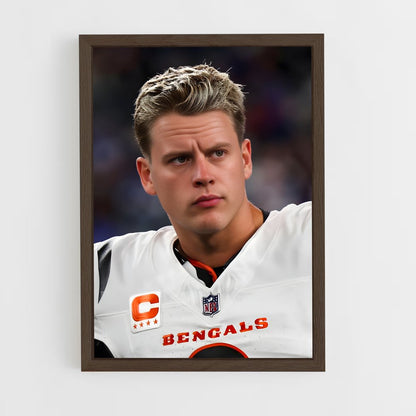 ap-joe burrow-1 cadre Bois foncé